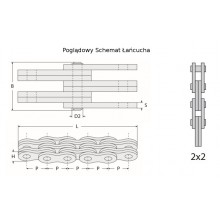 Цепь 2x2 LL1622