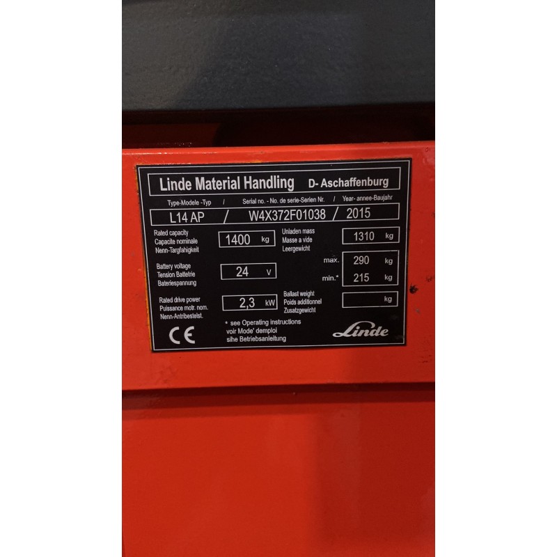 Штабелер Електро Поводковий Навантажувач Linde L14АР
